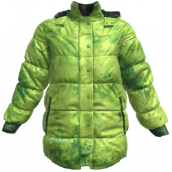 Chaqueta verde estampado