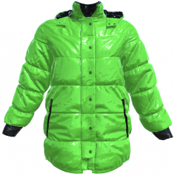 Chaqueta verde brillante